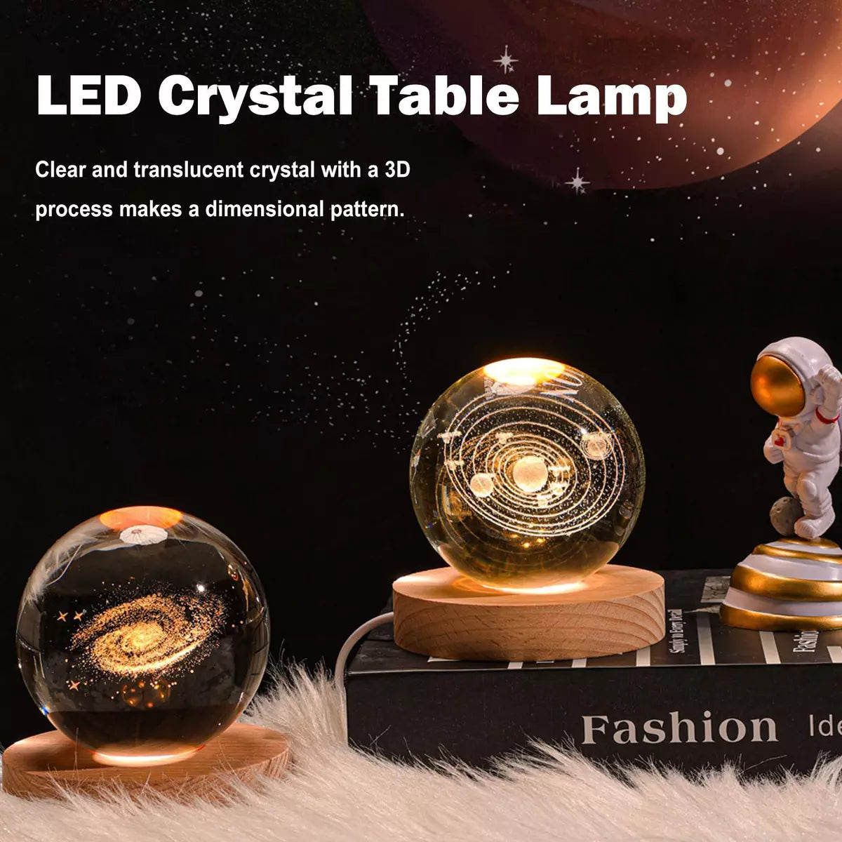 3D Crystal Ball Lamp🪐