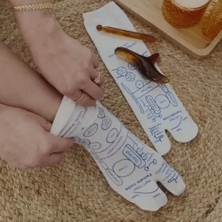 Reflexology Socks With Pressure Point (Massage Stick Included)