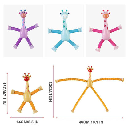 Telescopic Suction Cup Giraffe Toy for Kids