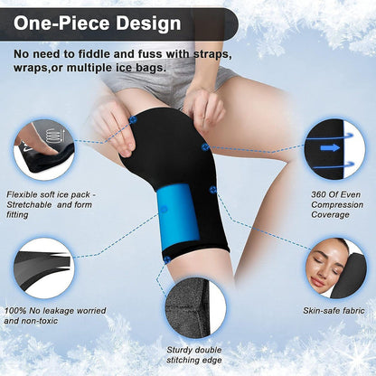 Heat & Ice Gel Compression Sleeve for Pain Relief