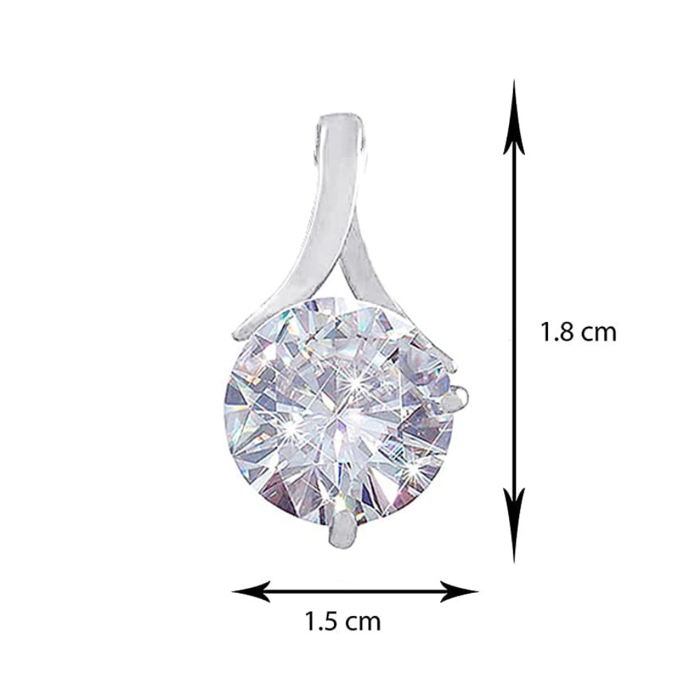 Solitaire Diamond Designer Pendant for Women