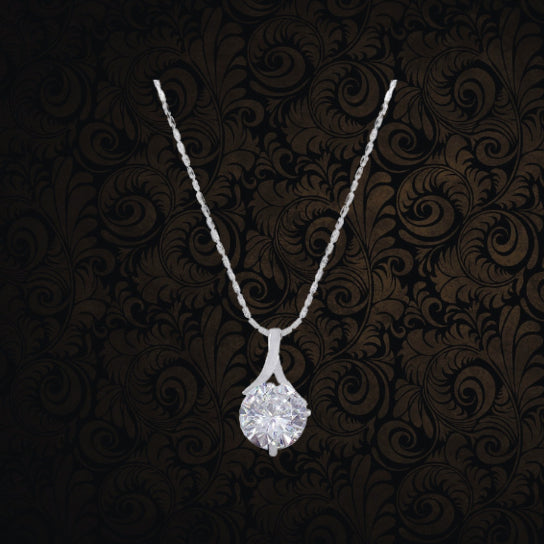 Solitaire Diamond Designer Pendant for Women